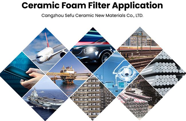 alumina ceramic foam filter application