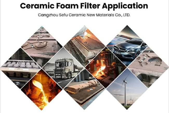 ceramic foam filter application