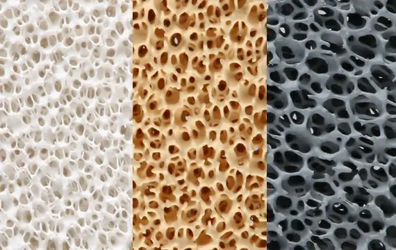 types of ceramic foam filters