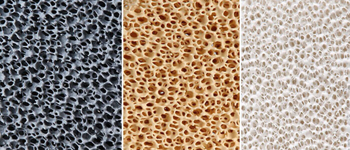 ceramic foam filter types