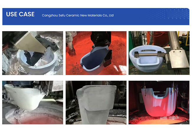 auto pouring ladles for aluminum application
