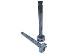 graphite degassing shafts and rotors