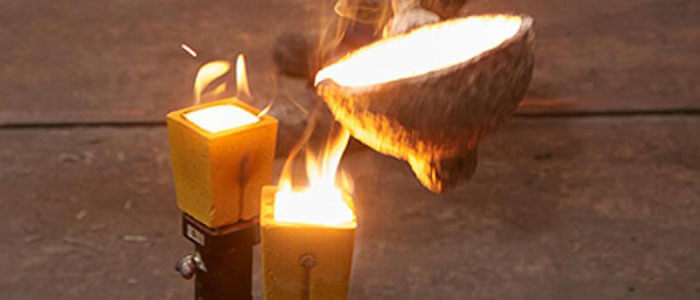 thermal analysis cup for molten iron
