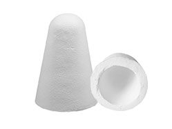 vacuum formed ceramic fiber tap out cone