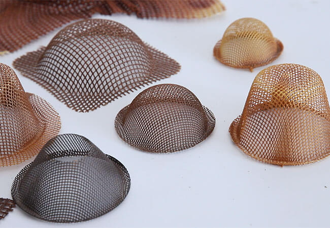 customized cap shaped fiberglass mesh filters