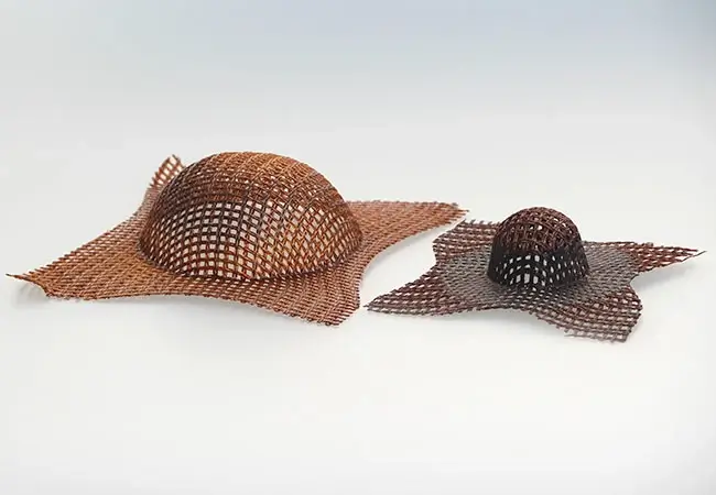 cap style fiberglass mesh filter for steel casting